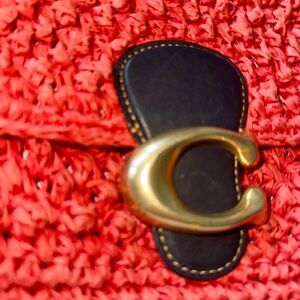 Coach Embossed Leather Detail